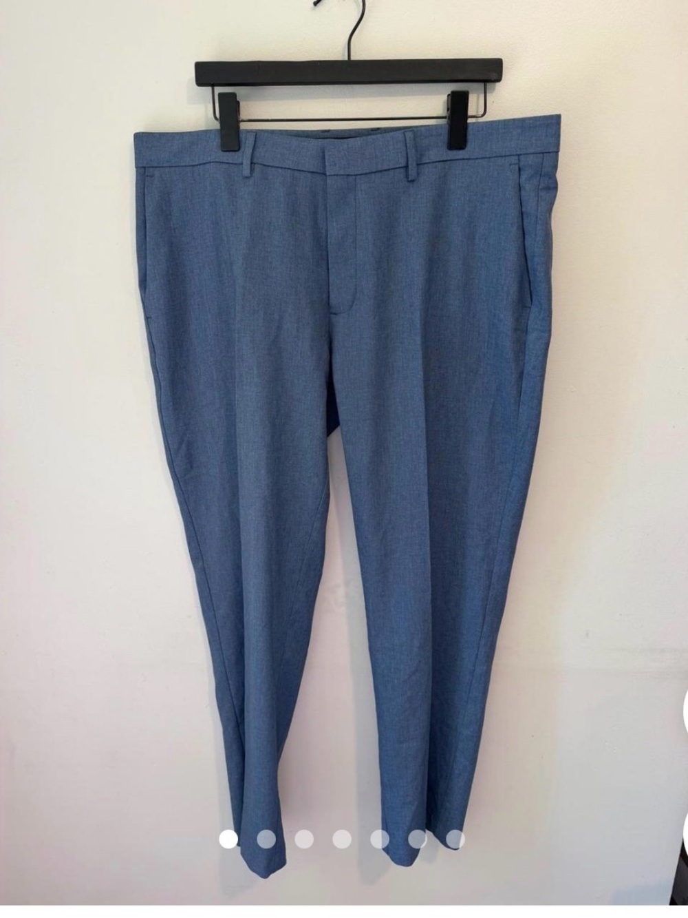 Kenneth Cole Reaction Light Blue Dress Pants - Slim Tailored